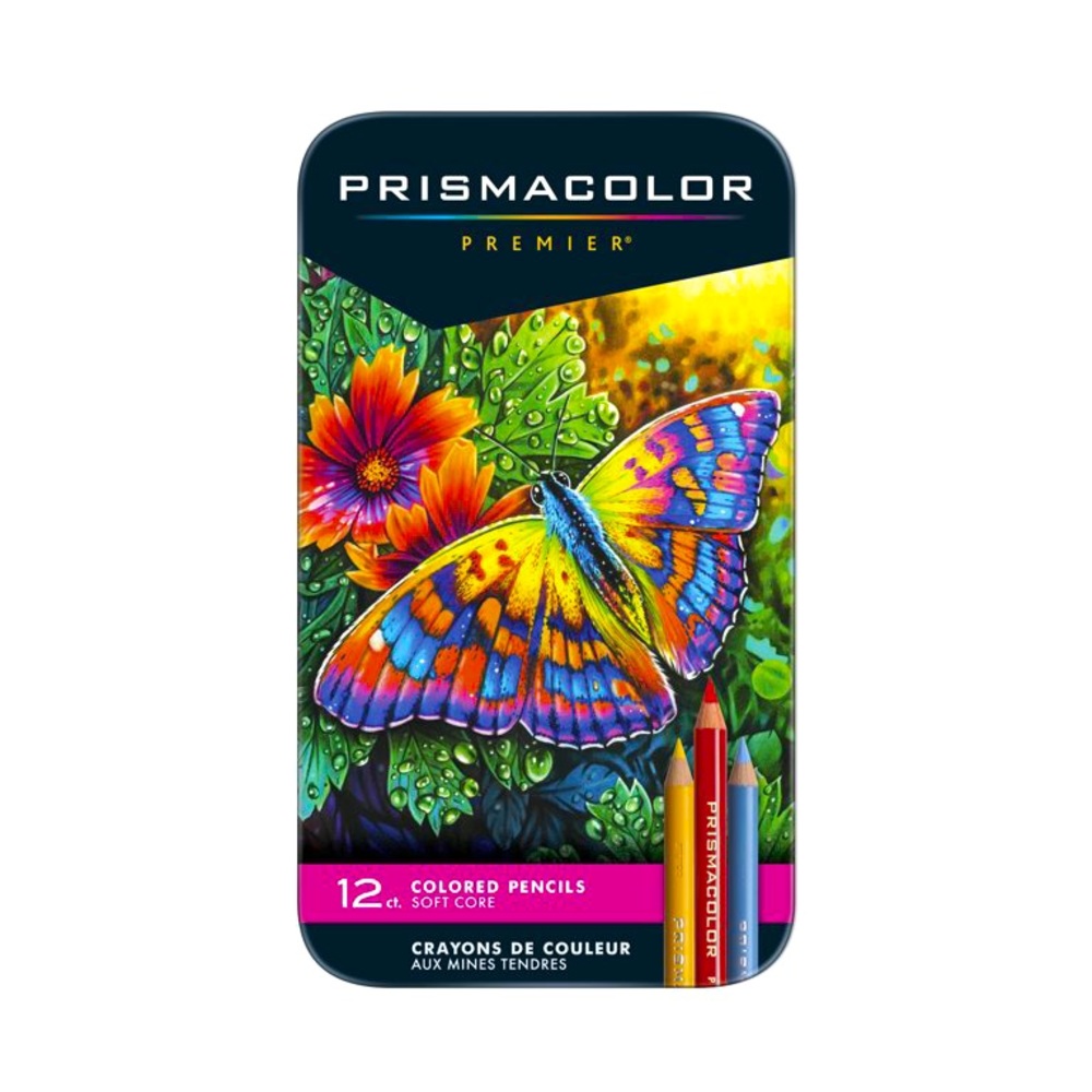 Prismacolor Premier Soft Core Colored Pencil Set 12-Colors NEW!